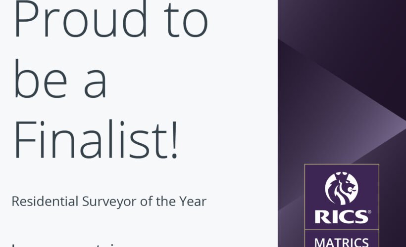 RICS Matrics Residential Surveyor of the Year Finalist!